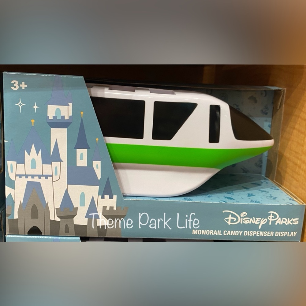 2025 Disney Parks Green Monorail Pez Candy Dispenser Display Plastic NEW